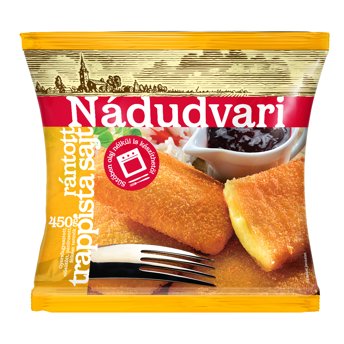 Nádudvari rántott trappista sajt 450g